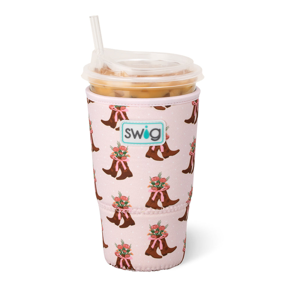 Swig Life Cowgirl Coquette Insulated Neoprene Large Iced Cup Coolie