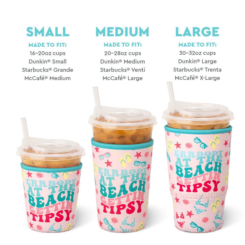 Errbody At The Beach Large Iced Cup Coolie