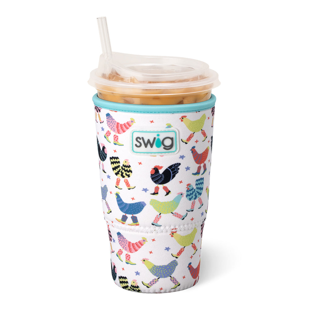 Swig Life Funky Chicken Insulated Neoprene Large Iced Cup Coolie