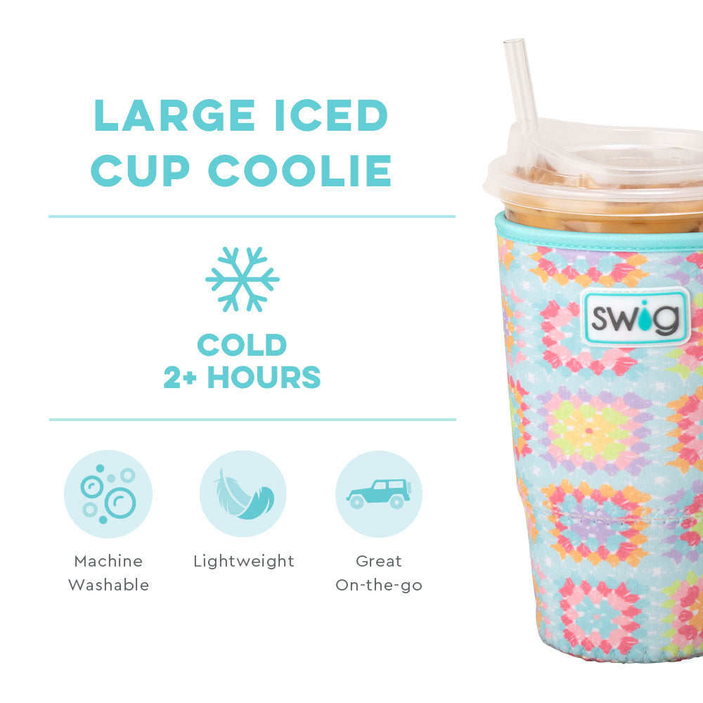 Granny Squares Large Iced Cup Coolie