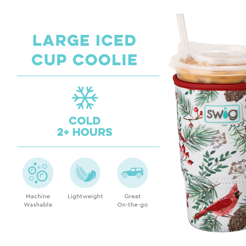 Winter Cardinals Large Iced Cup Coolie