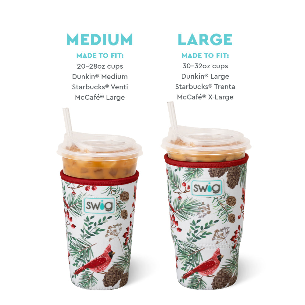 Winter Cardinals Large Iced Cup Coolie