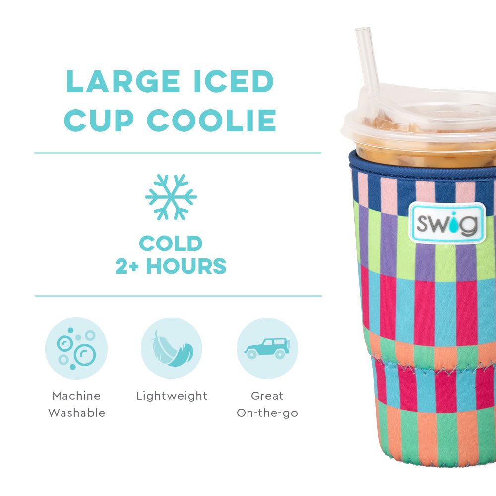 Brite Stripe Large Iced Cup Coolie
