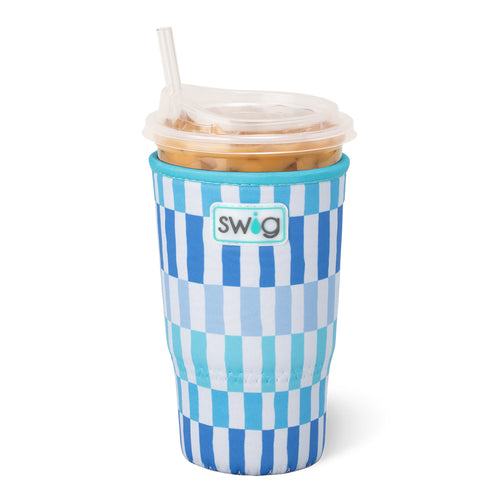 Swig Life Glacier Stripe Insulated Neoprene Large Iced Cup Coolie