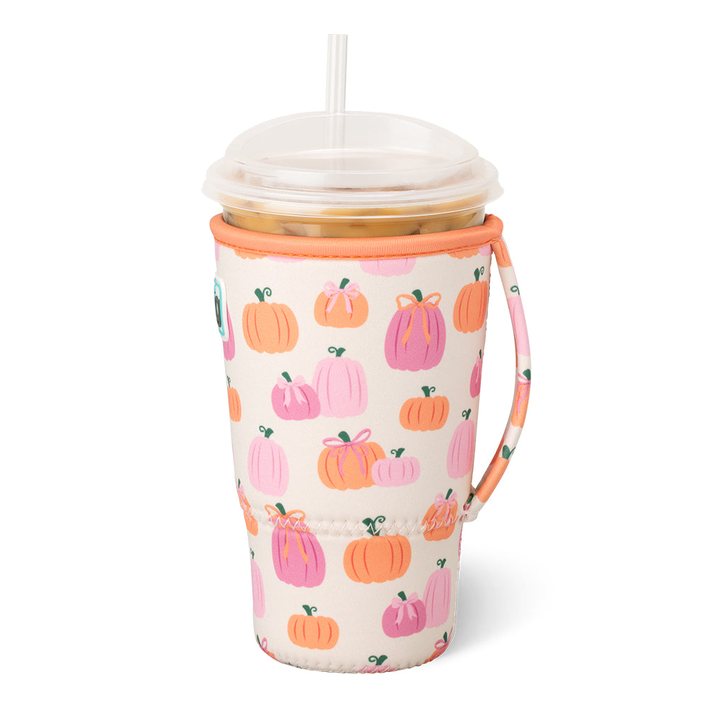 Pumpkins and Bows Large Iced Cup Coolie