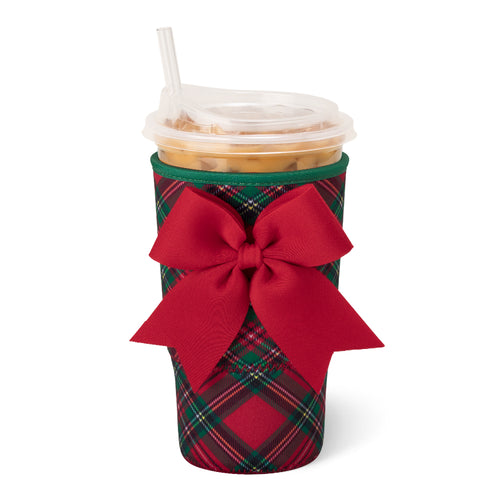 Christmas Plaid Large Iced Cup Coolie