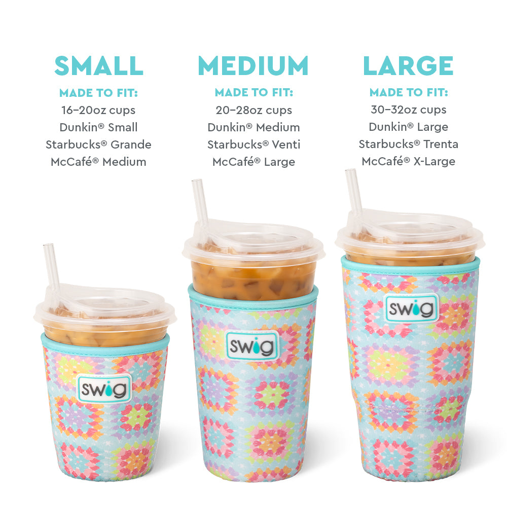 Granny Squares Small Iced Cup Coolie