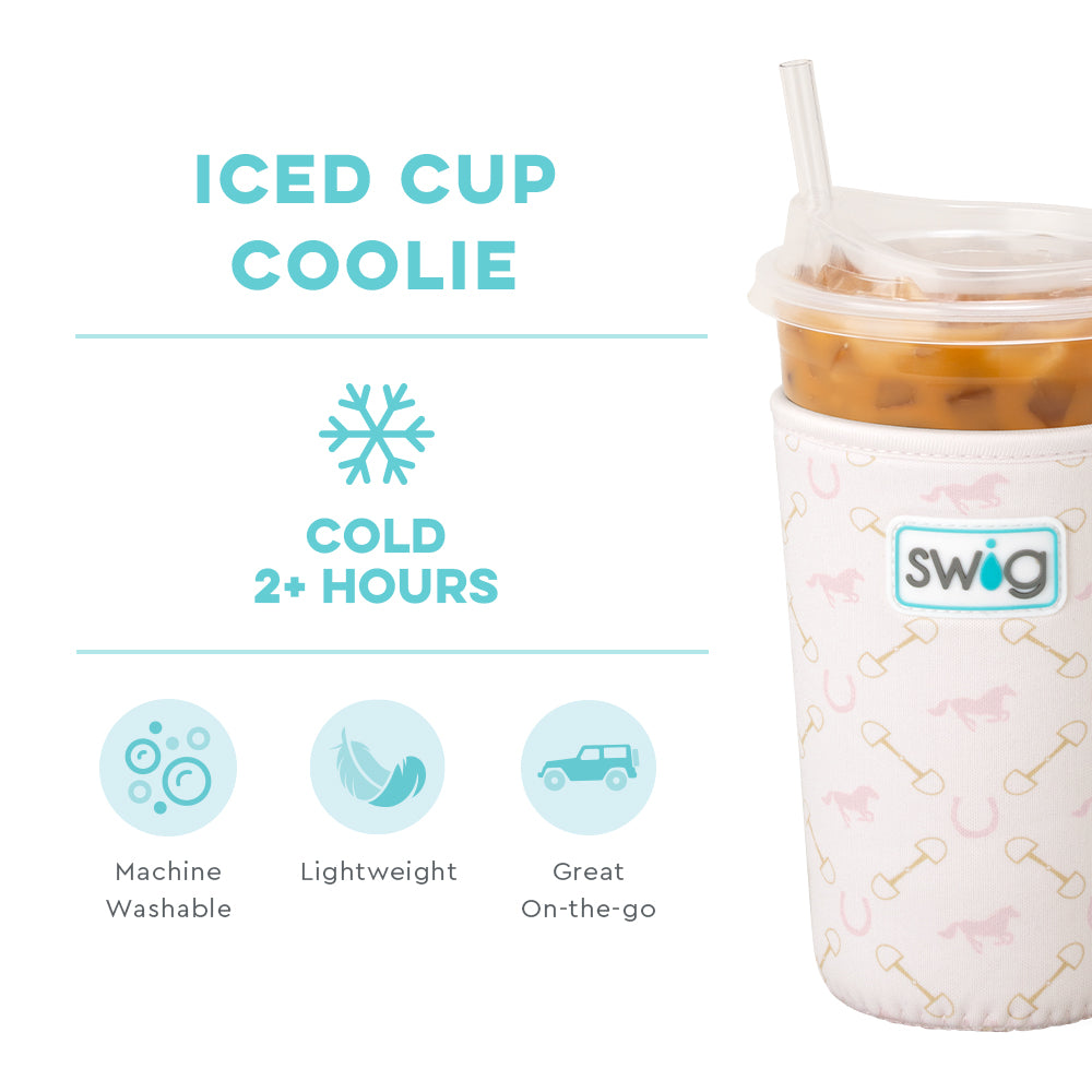 Swig Life Bits and Pieces Insulated Neoprene Iced Cup Coolie temperature infographic - cold 2+ hours