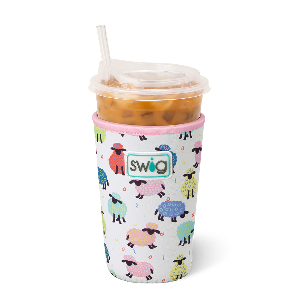 Swig Life Counting Sheep Insulated Neoprene Medium Iced Cup Coolie