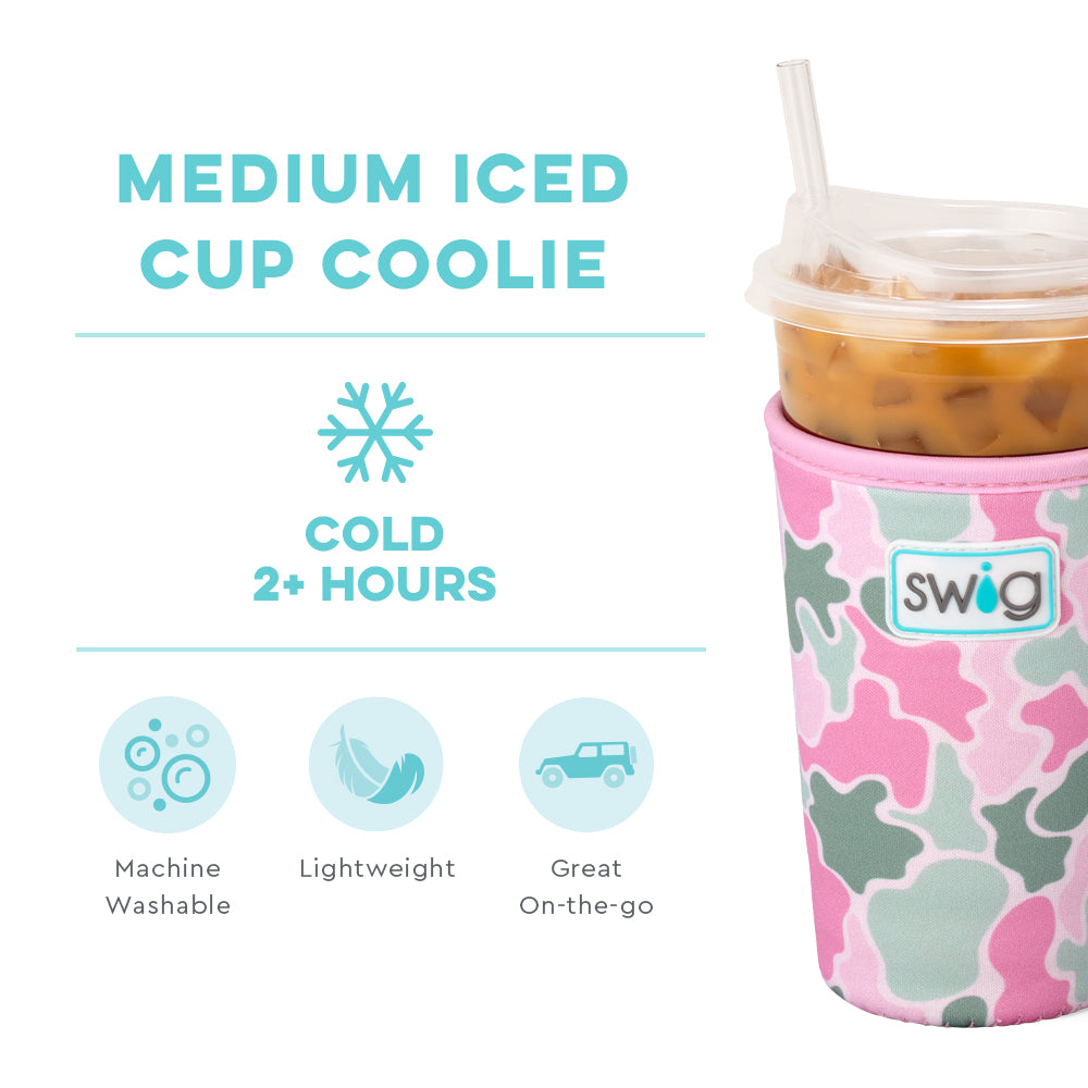 Blushing Camo Medium Iced Cup Coolie