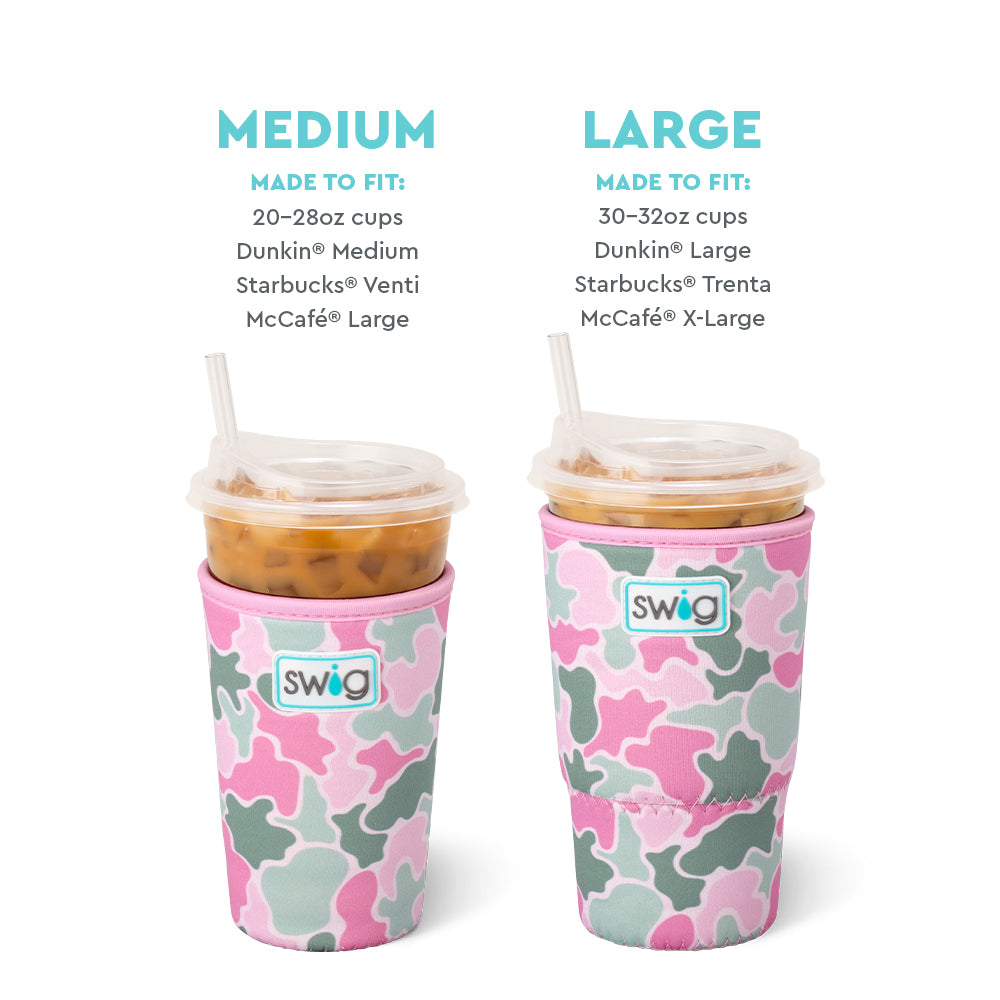 Blushing Camo Medium Iced Cup Coolie