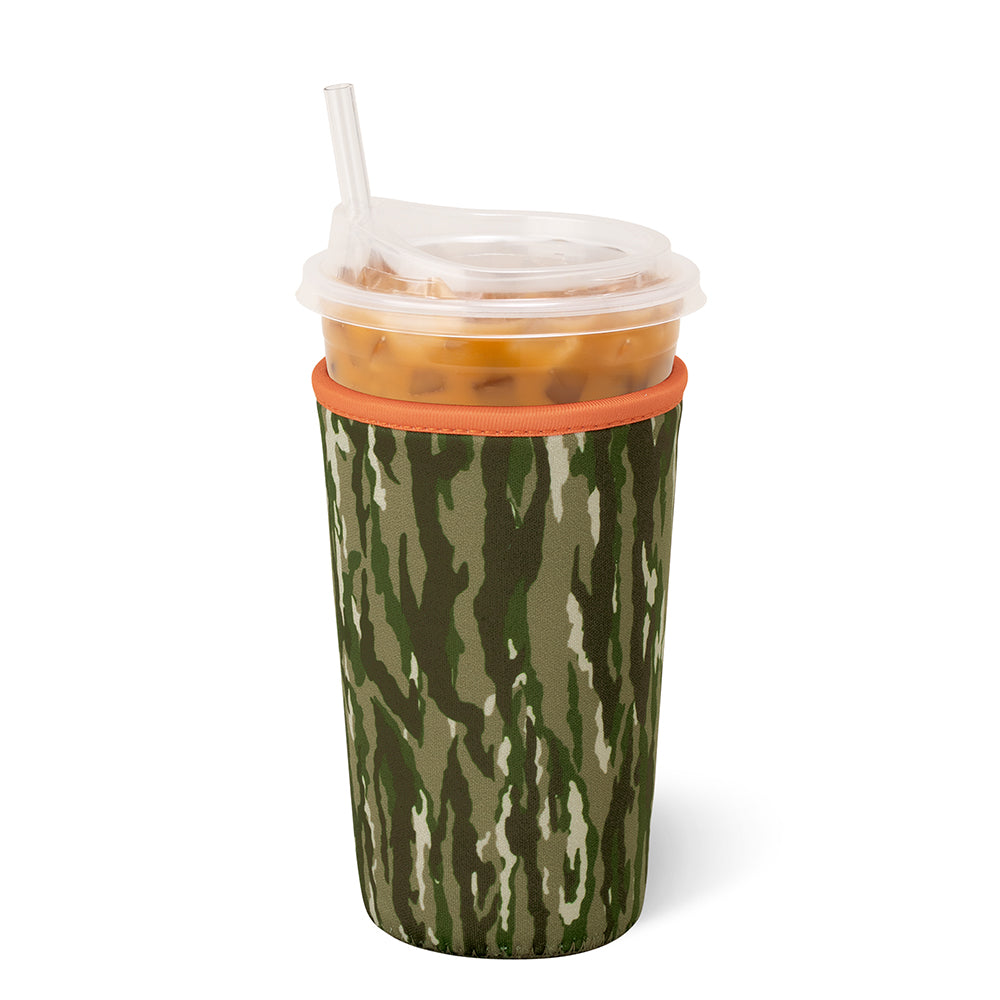 Woodland Camo Medium Iced Cup Coolie