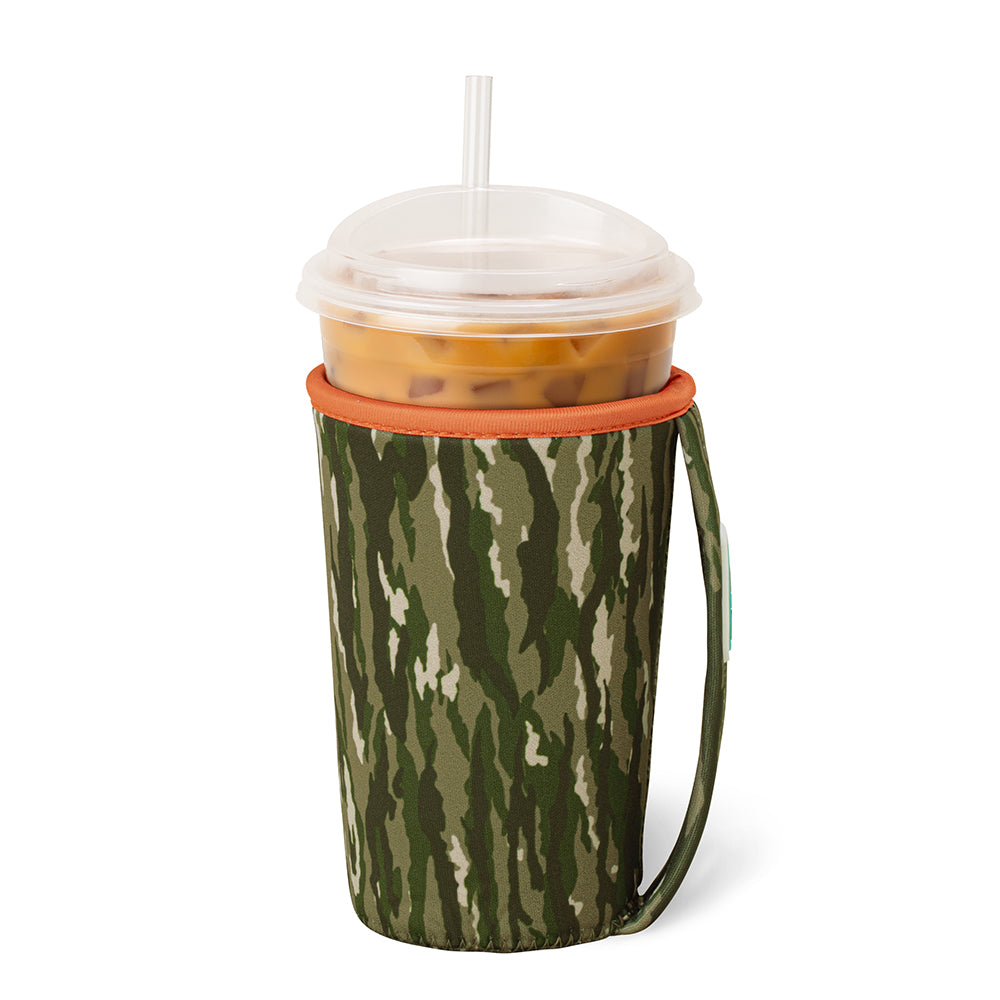 Woodland Camo Medium Iced Cup Coolie