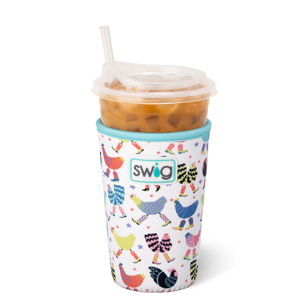 Swig Life Funky Chicken Insulated Neoprene Medium Iced Cup Coolie