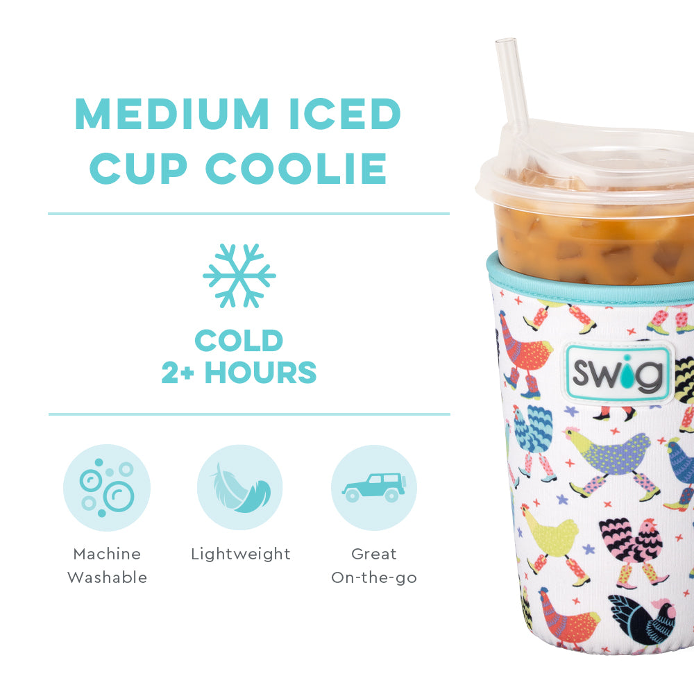 Funky Chicken Medium Iced Cup Coolie