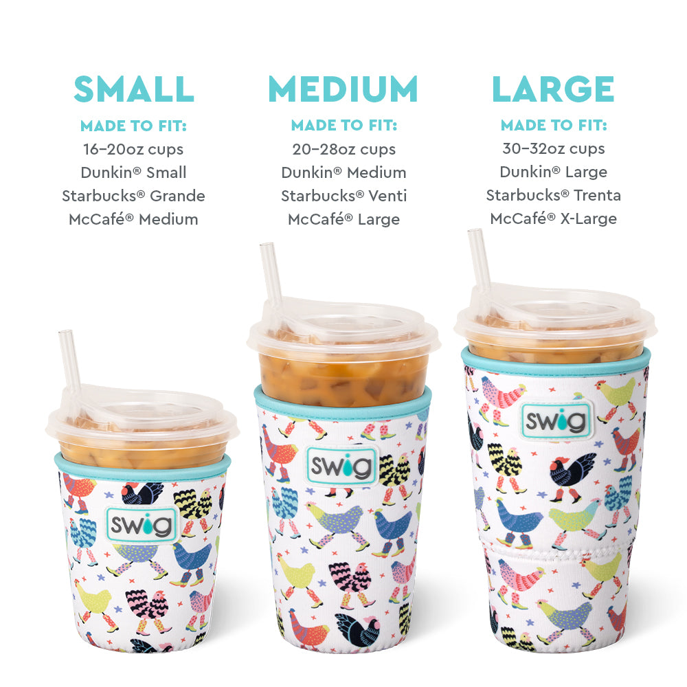 Funky Chicken Medium Iced Cup Coolie