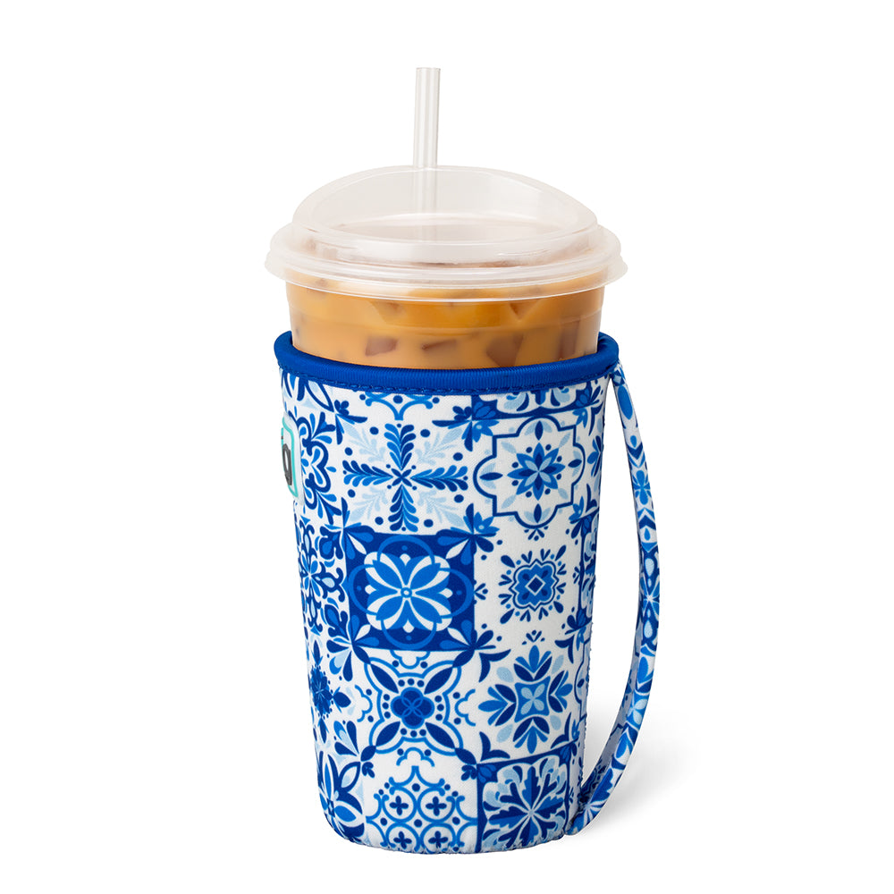 Indigo Tiles Medium Iced Cup Coolie