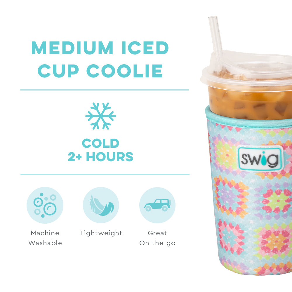 Granny Squares Medium Iced Cup Coolie