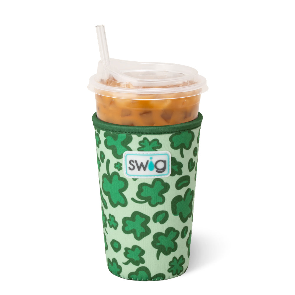 Lucky Leopard Medium Iced Cup Coolie