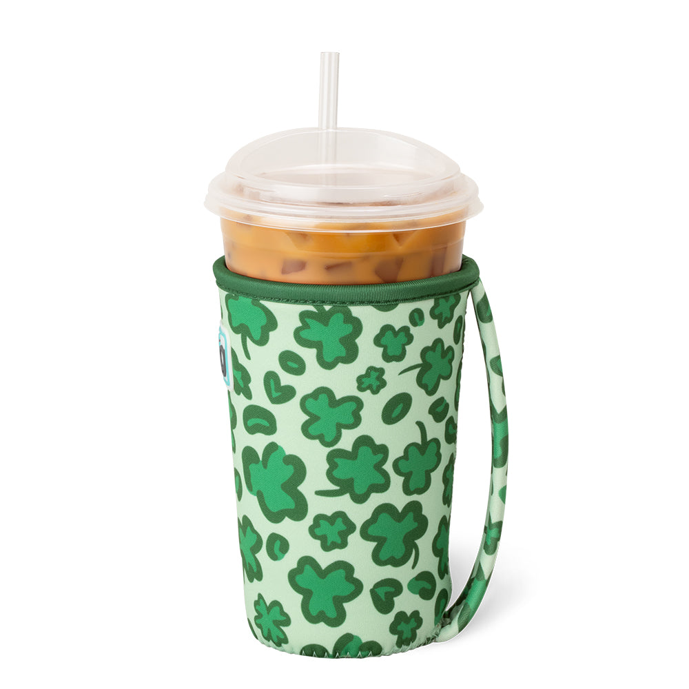 Lucky Leopard Medium Iced Cup Coolie