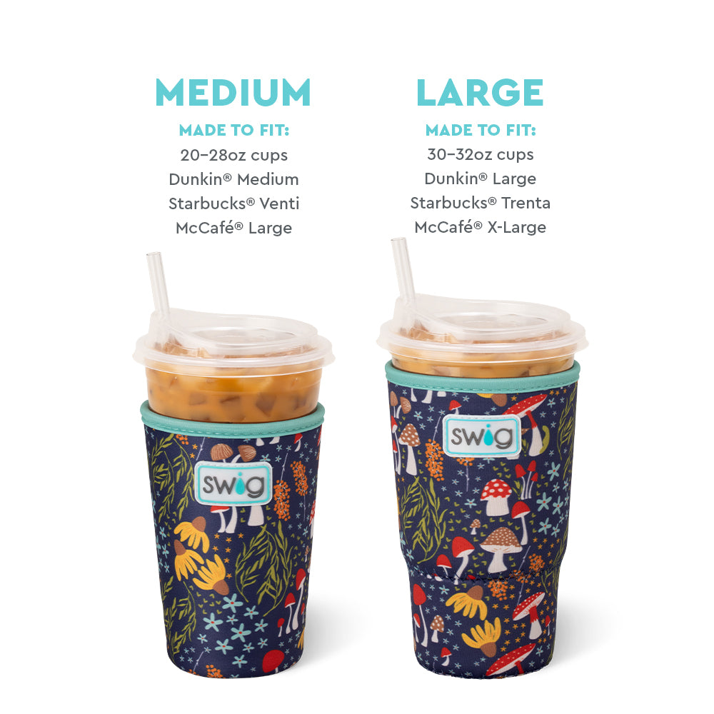Mushroom Meadow Large Iced Cup Coolie