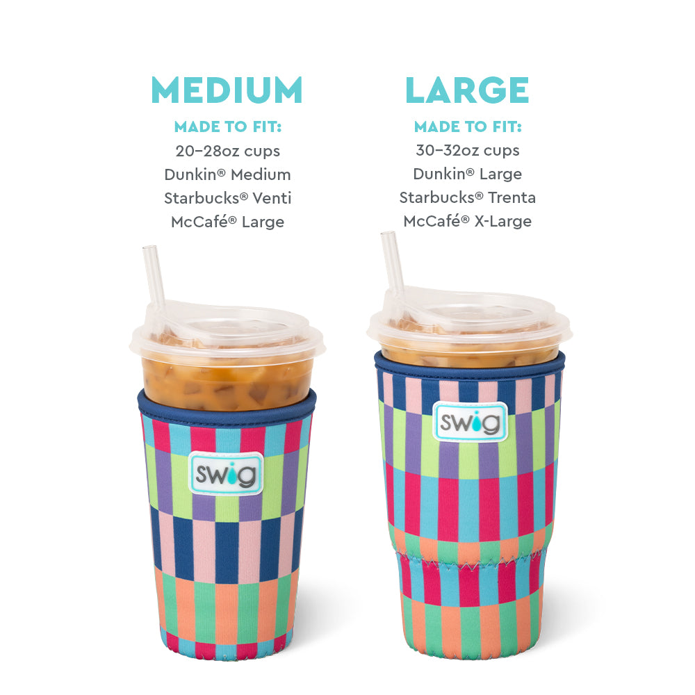 Brite Stripe Medium Iced Cup Coolie