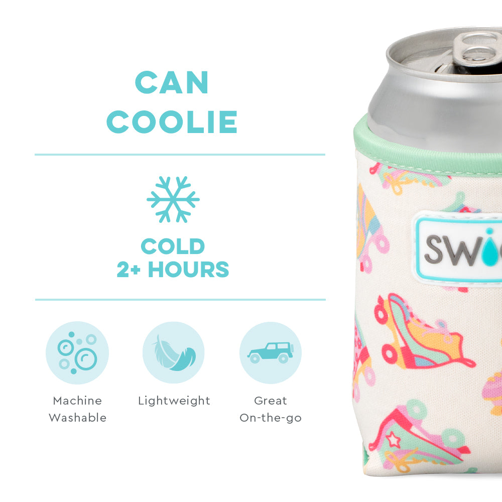 Swig Life Roller Rink Insulated Neoprene Can Coolie temperature infographic - cold 2+ hours