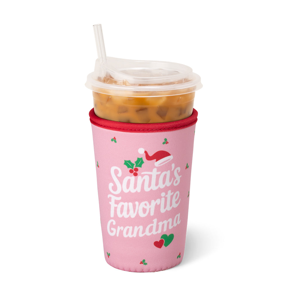 Santa's Favorite Grandma Medium Iced Cup Coolie