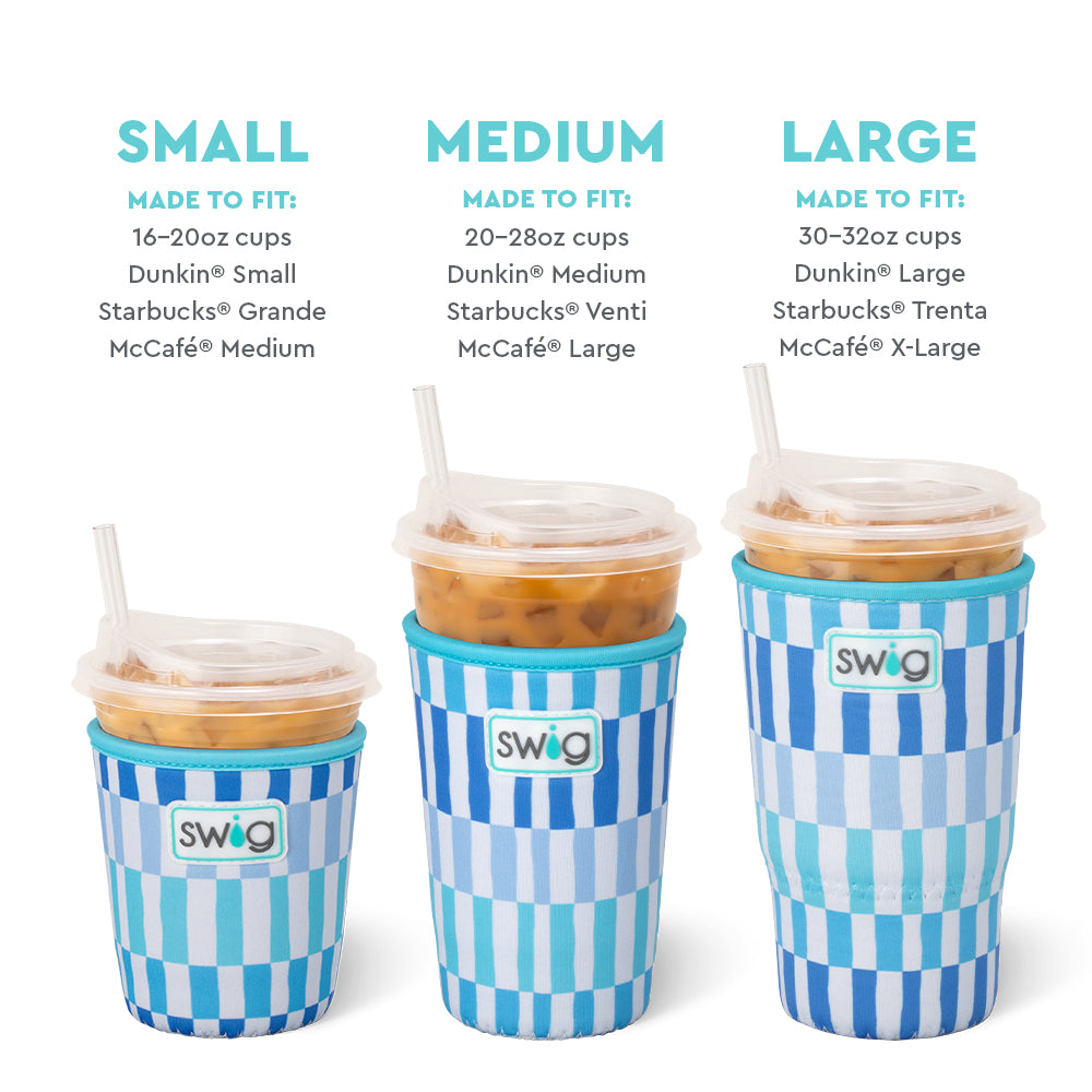 Glacier Stripe Medium Iced Cup Coolie