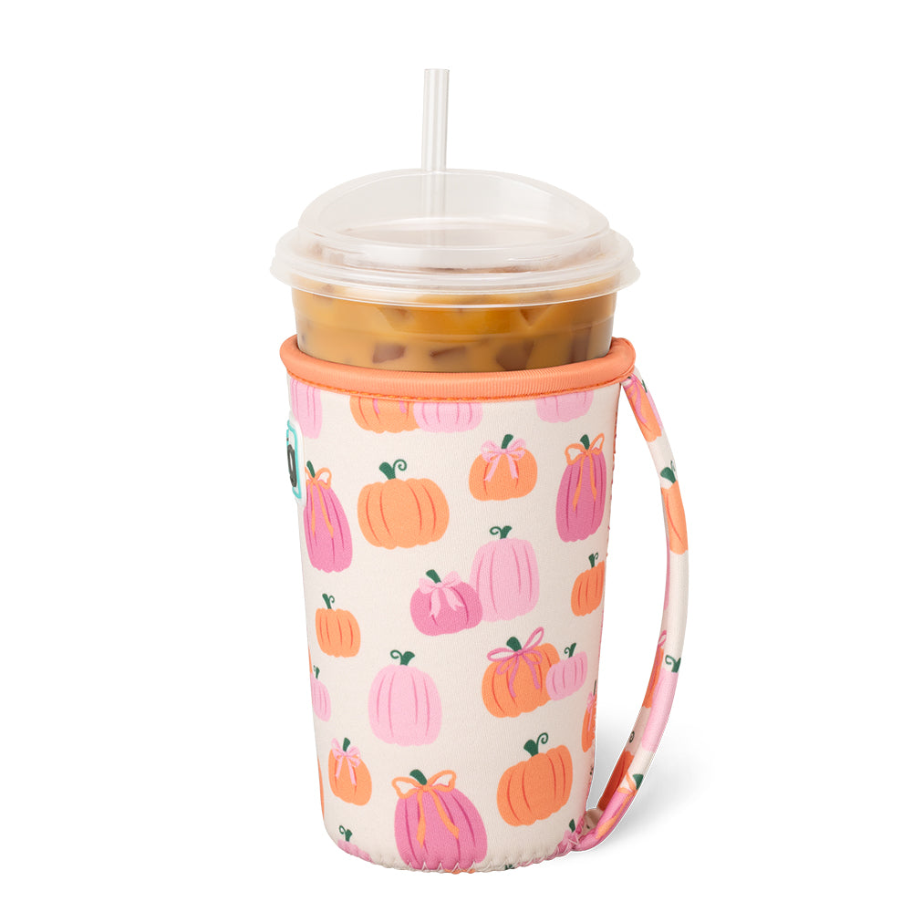 Pumpkins and Bows Medium Iced Cup Coolie