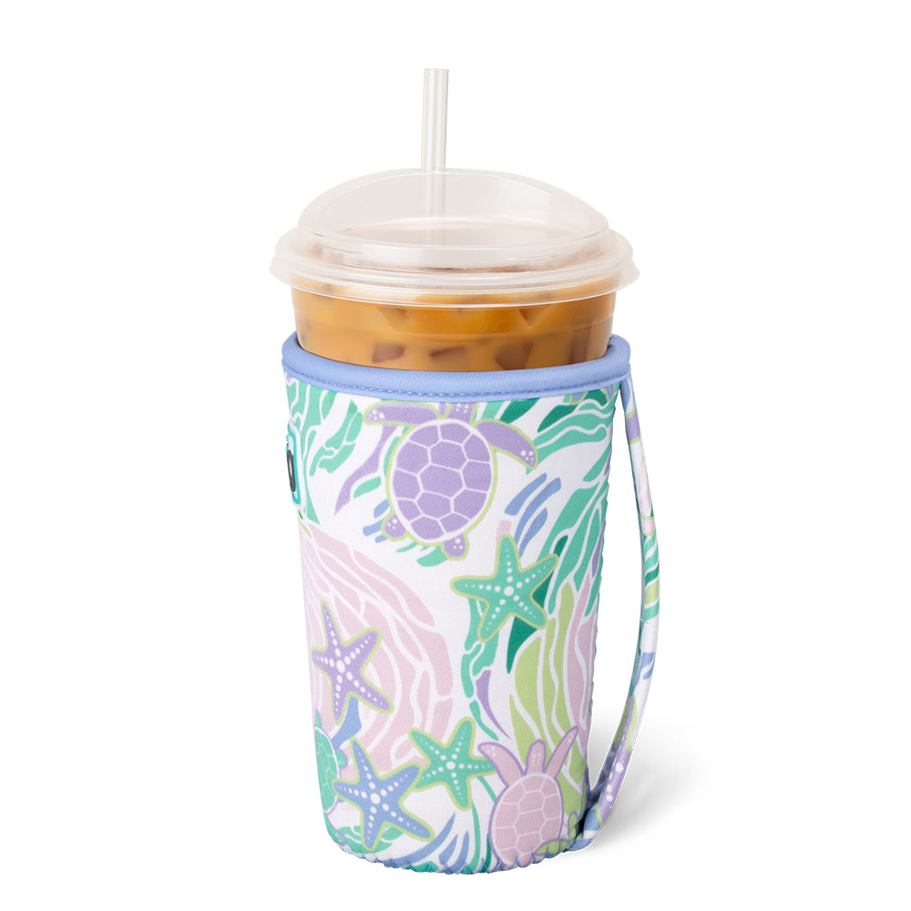Sea Swirl Medium Iced Cup Coolie