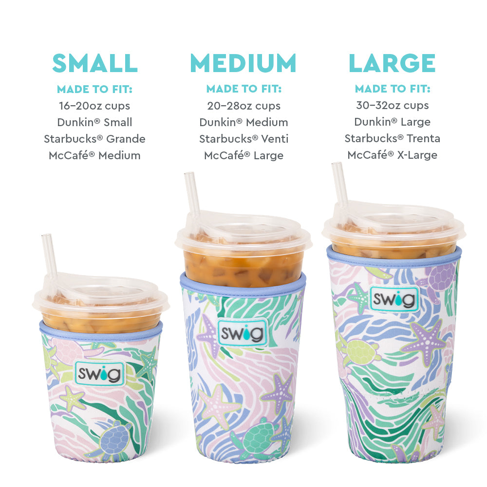 Sea Swirl Small Iced Cup Coolie