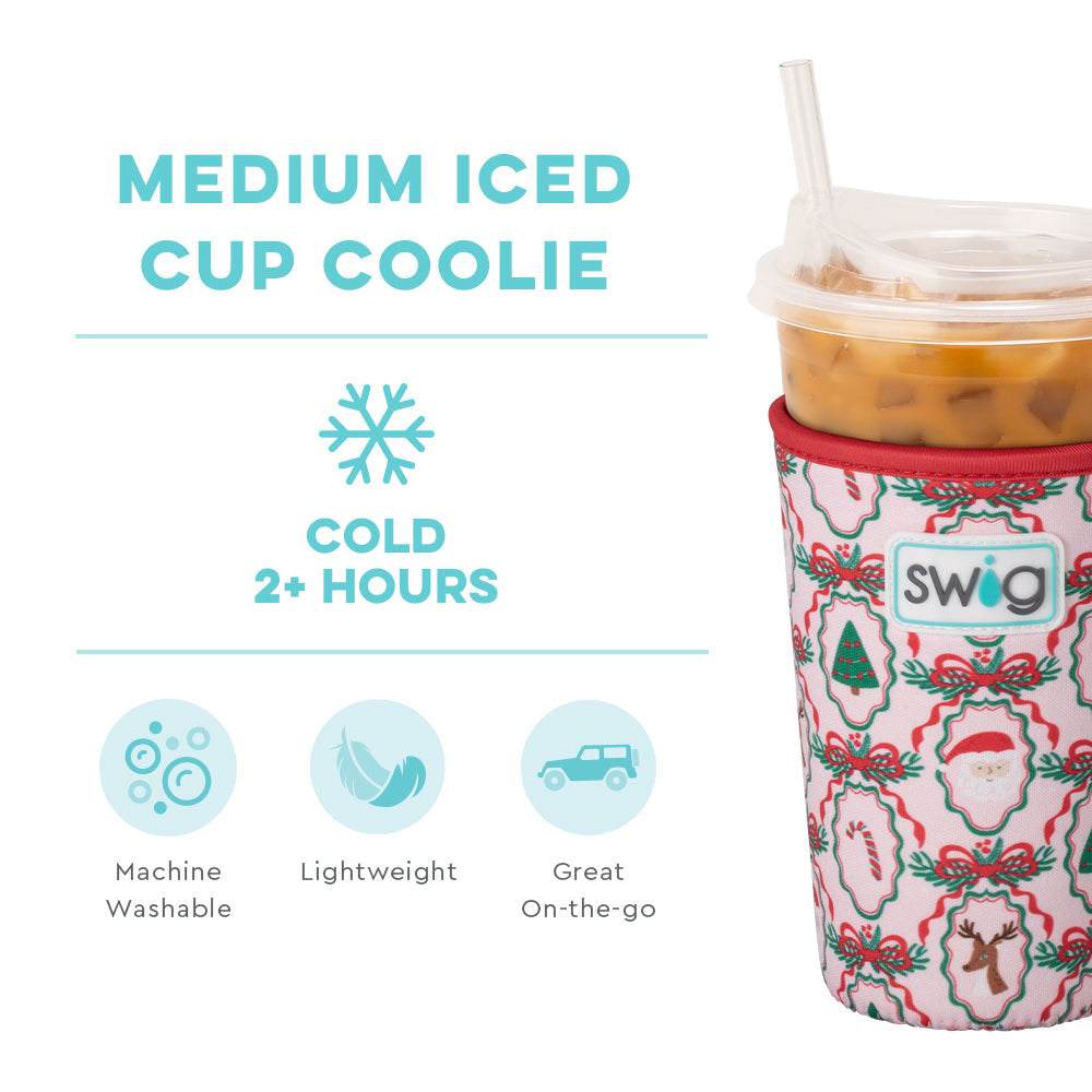 Christmas Cameos Medium Iced Cup Coolie