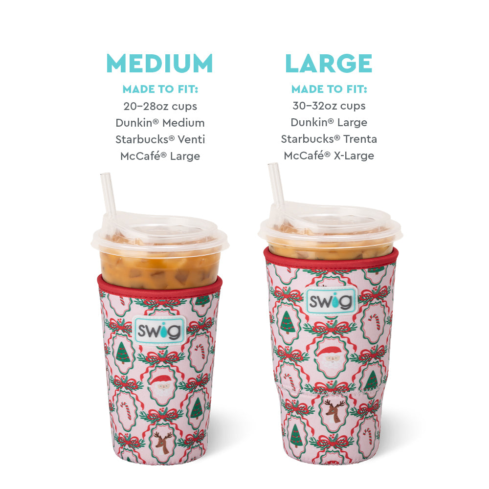 Christmas Cameos Medium Iced Cup Coolie