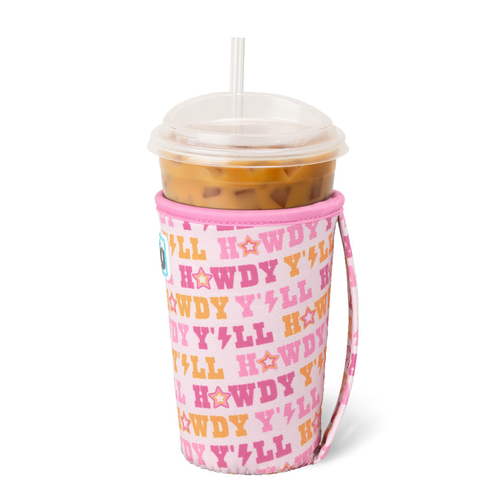 Howdy Y'all Medium Iced Cup Coolie