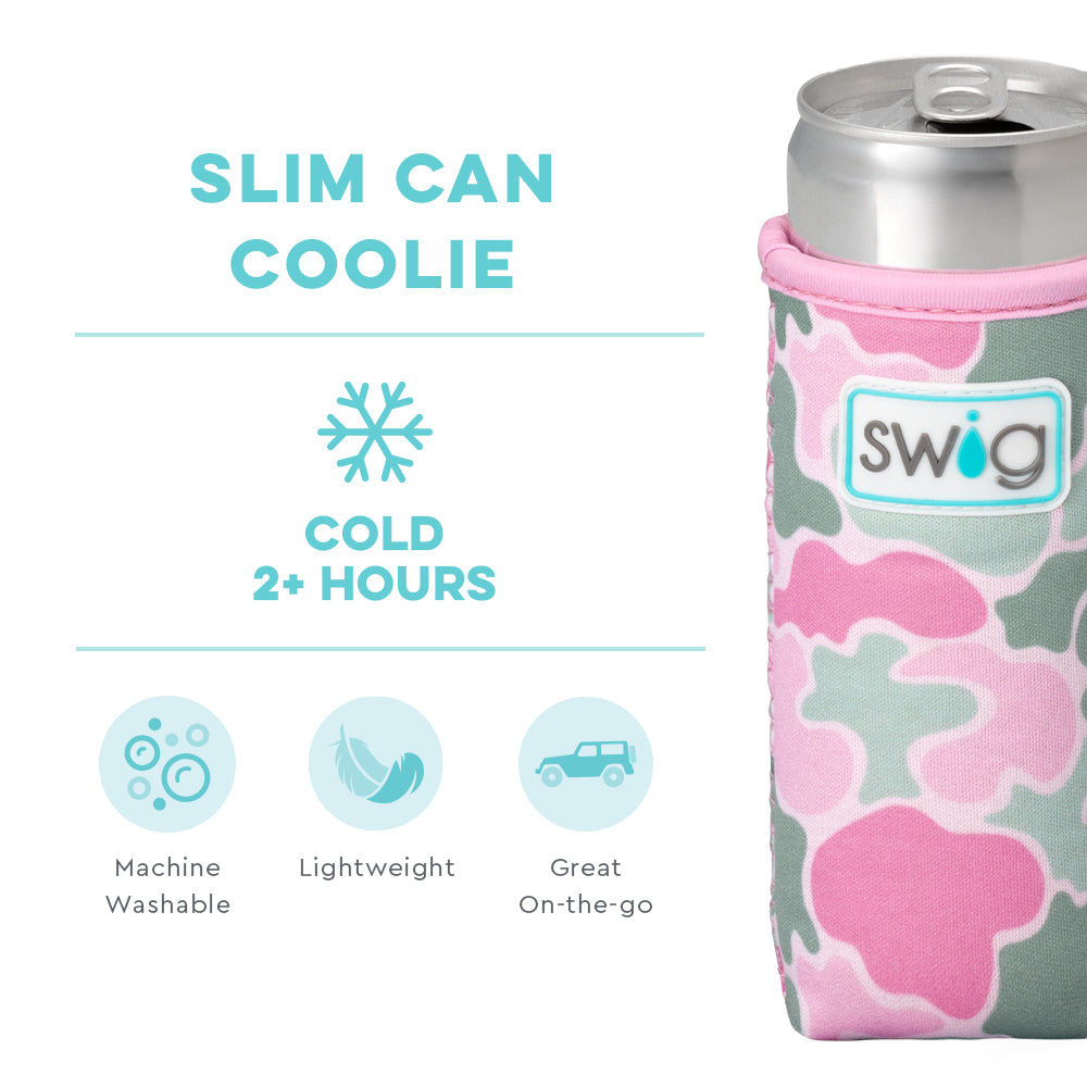 Blushing Camo Slim Can Coolie