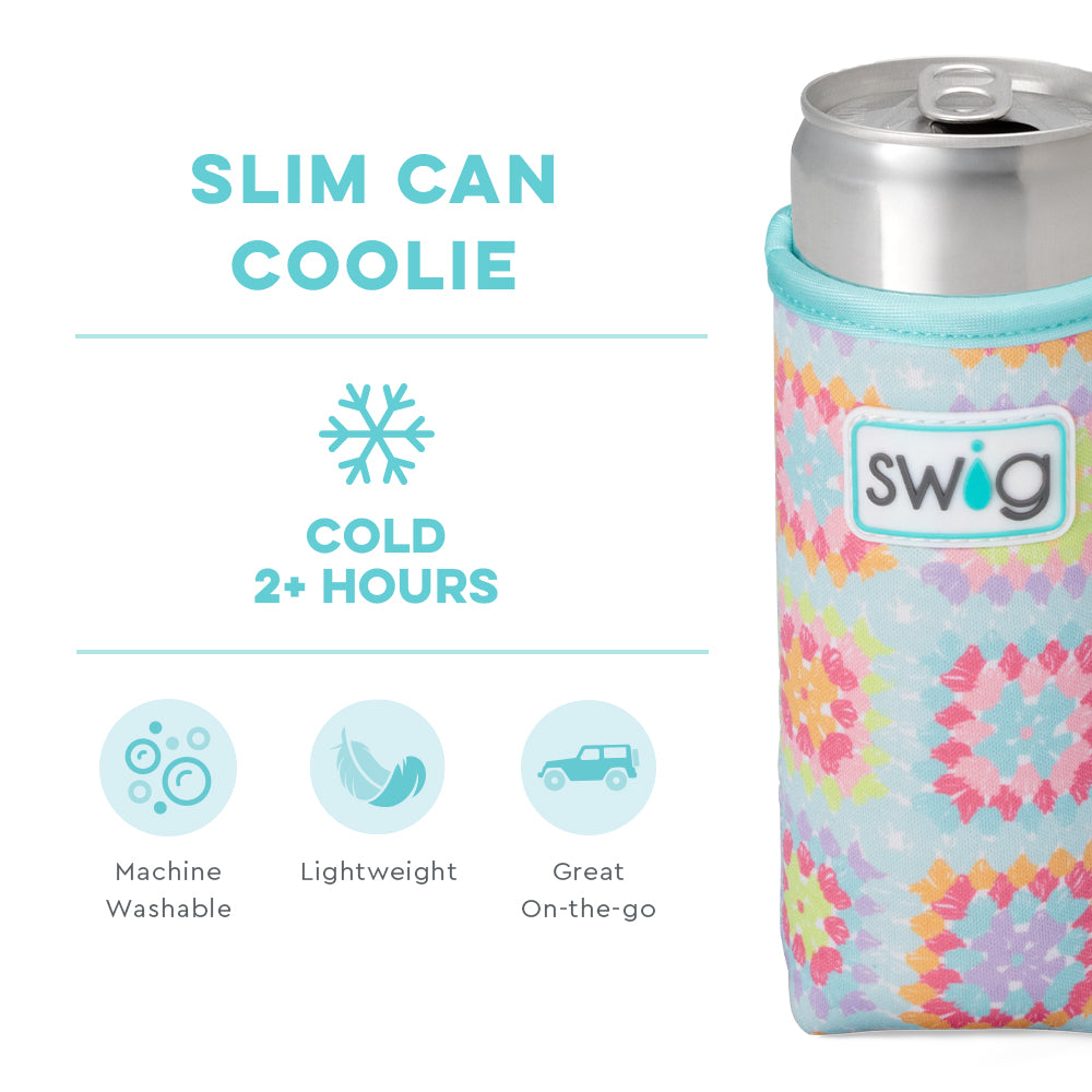 Granny Squares Slim Can Coolie