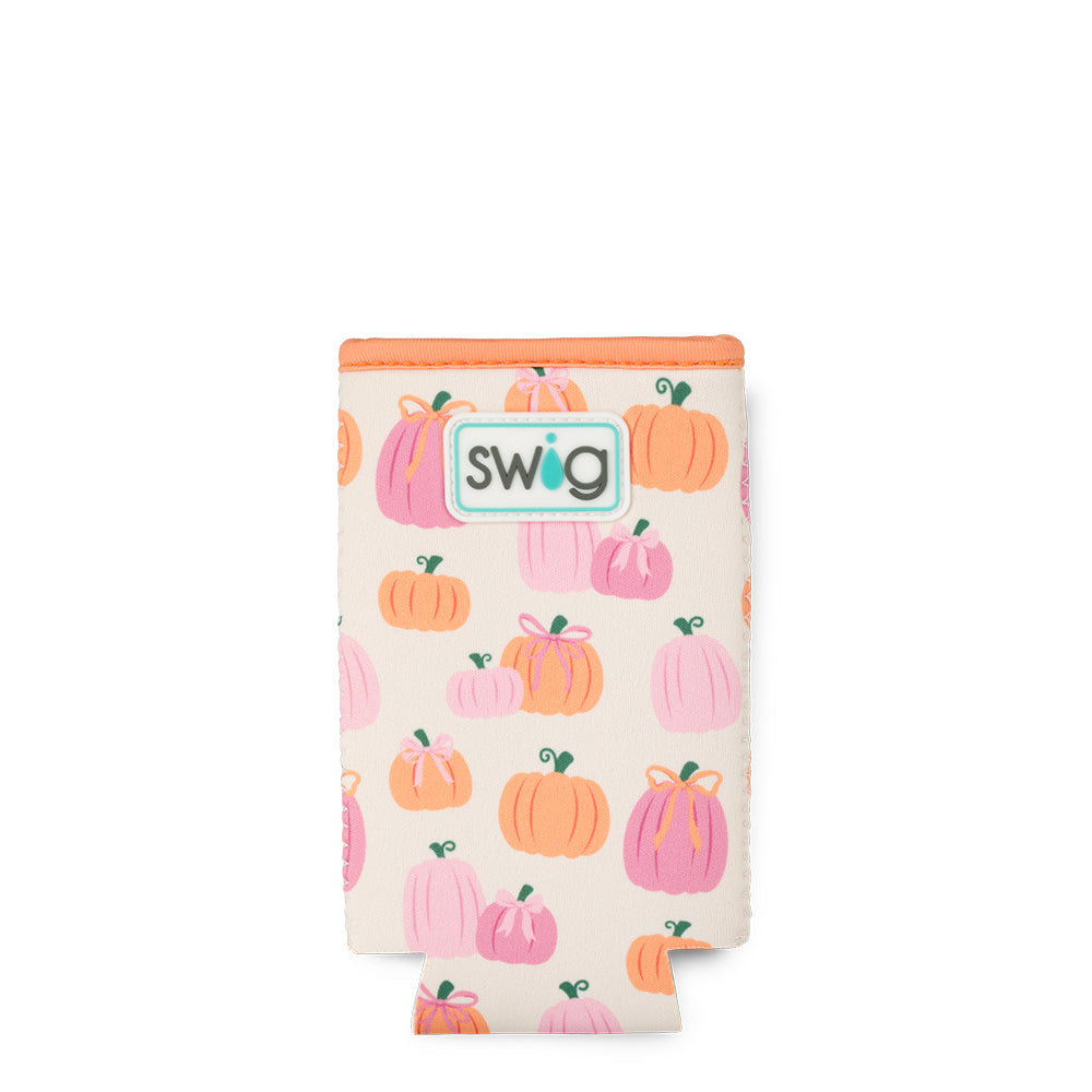 Pumpkins and Bows Slim Can Coolie