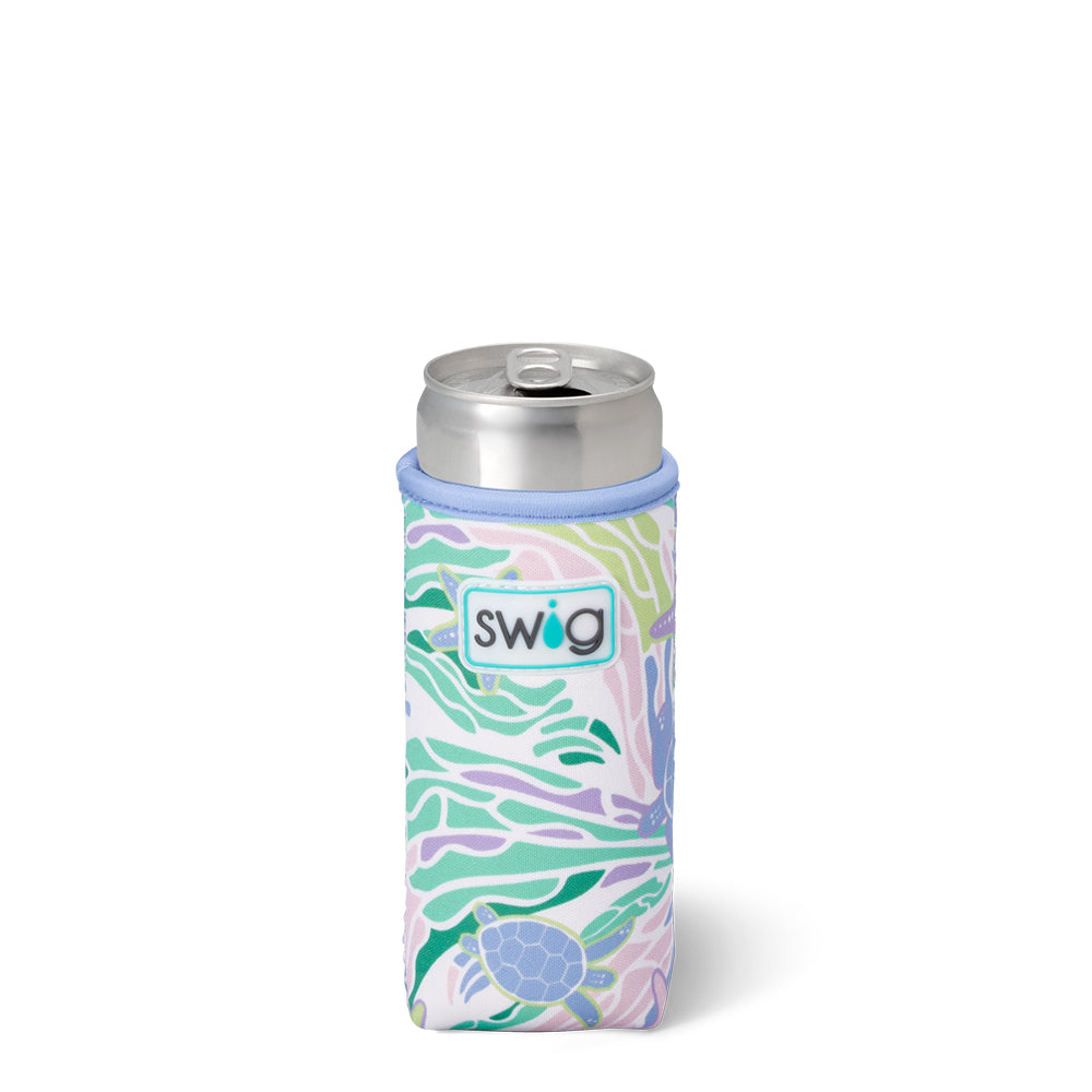 Sea Swirl Slim Can Coolie