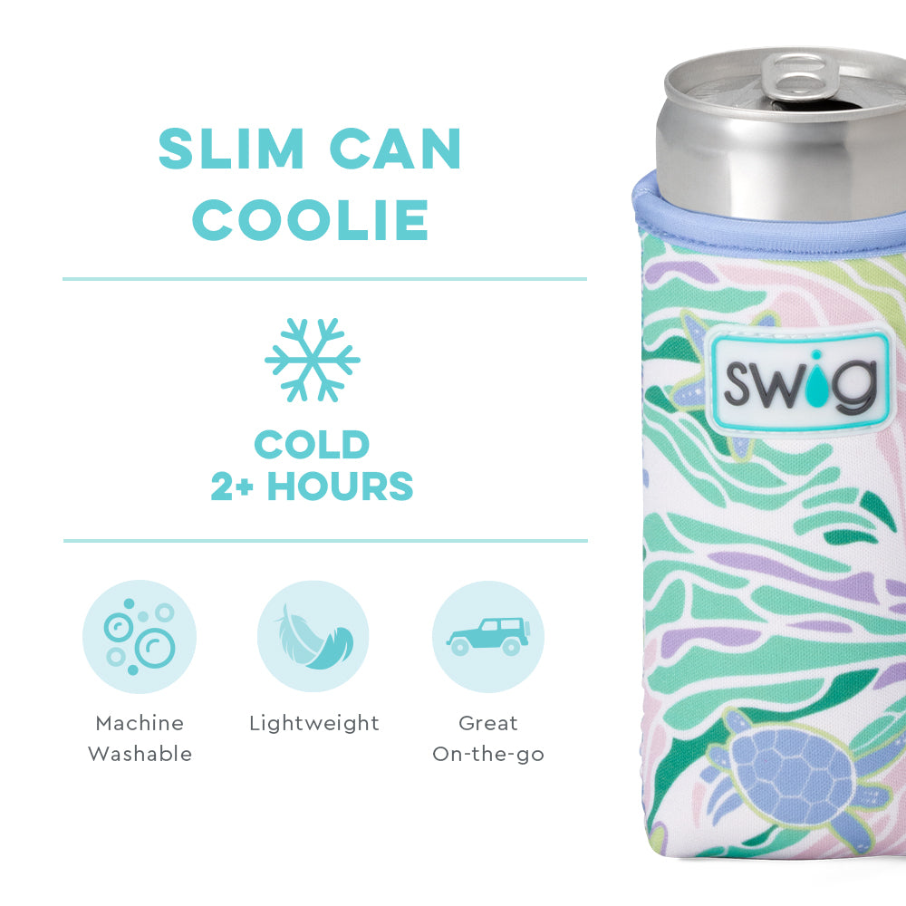 Sea Swirl Slim Can Coolie