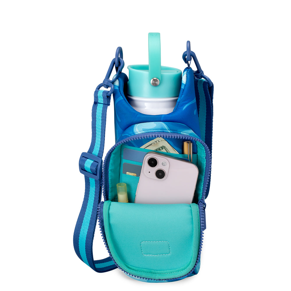 Blue Lagoon Water Bottle Sling