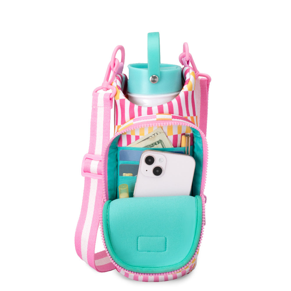 Sherbet Stripe Water Bottle Sling