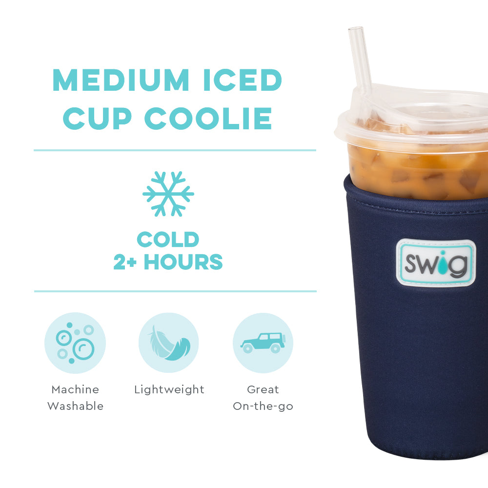 Navy Medium Iced Cup Coolie