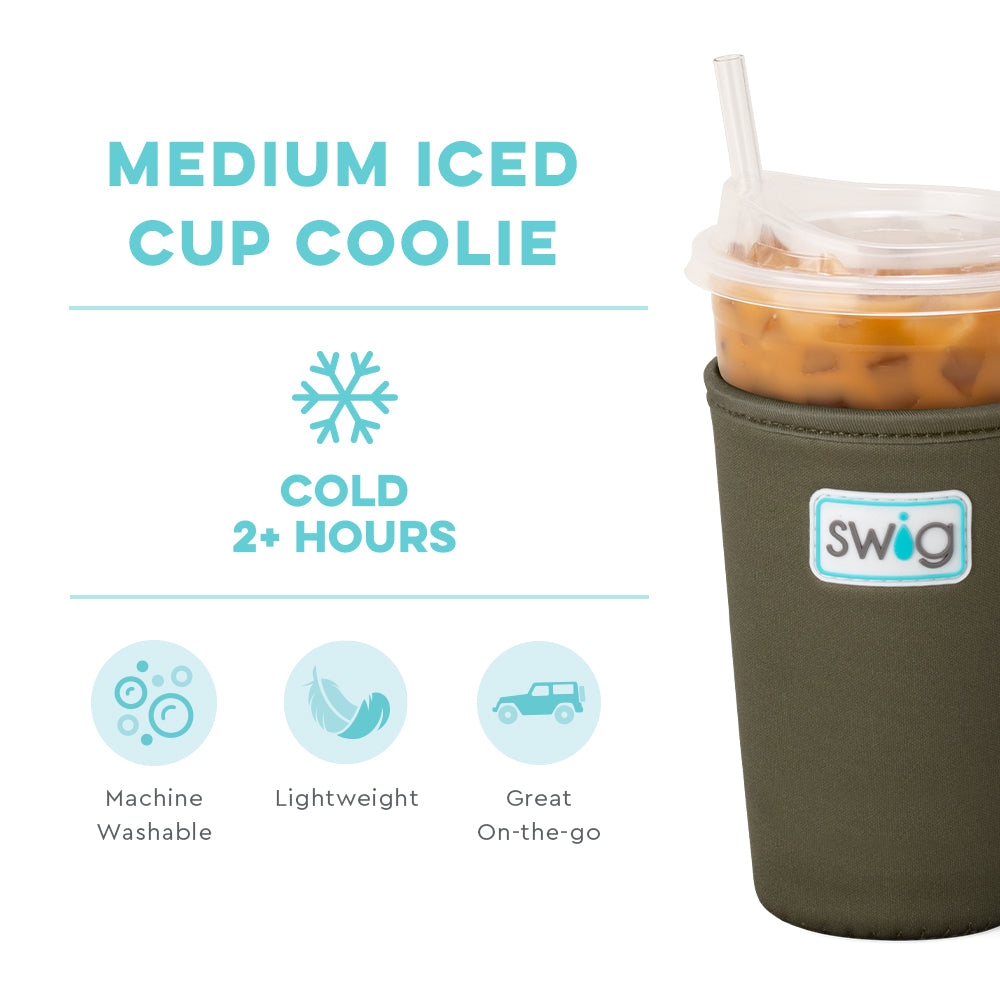 Olive Medium Iced Cup Coolie