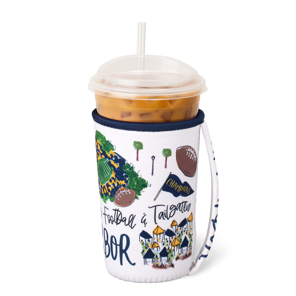 Saturdays in Ann Arbor Medium Iced Cup Coolie