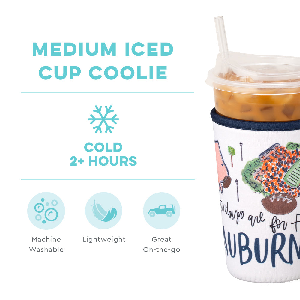 Saturdays in Auburn Medium Iced Cup Coolie