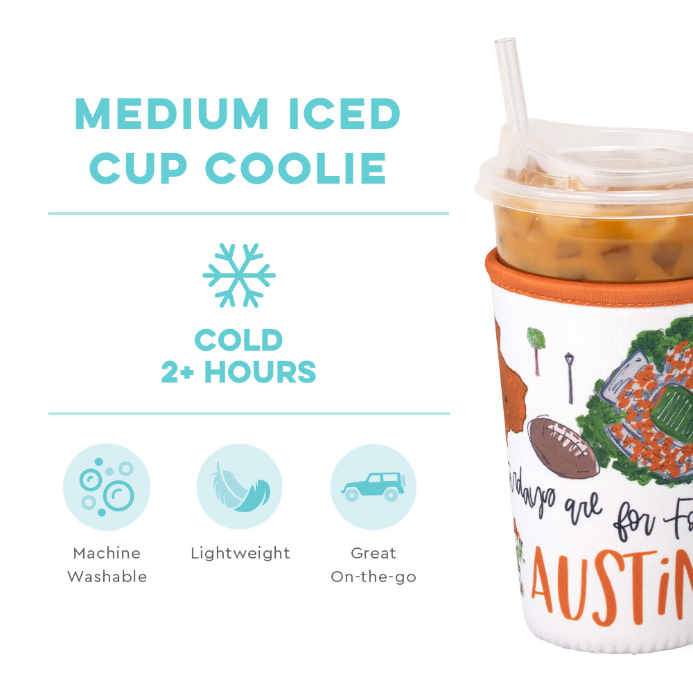Saturdays in Austin Medium Iced Cup Coolie
