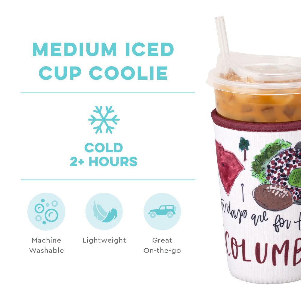 Saturdays in Columbia, SC Medium Iced Cup Coolie