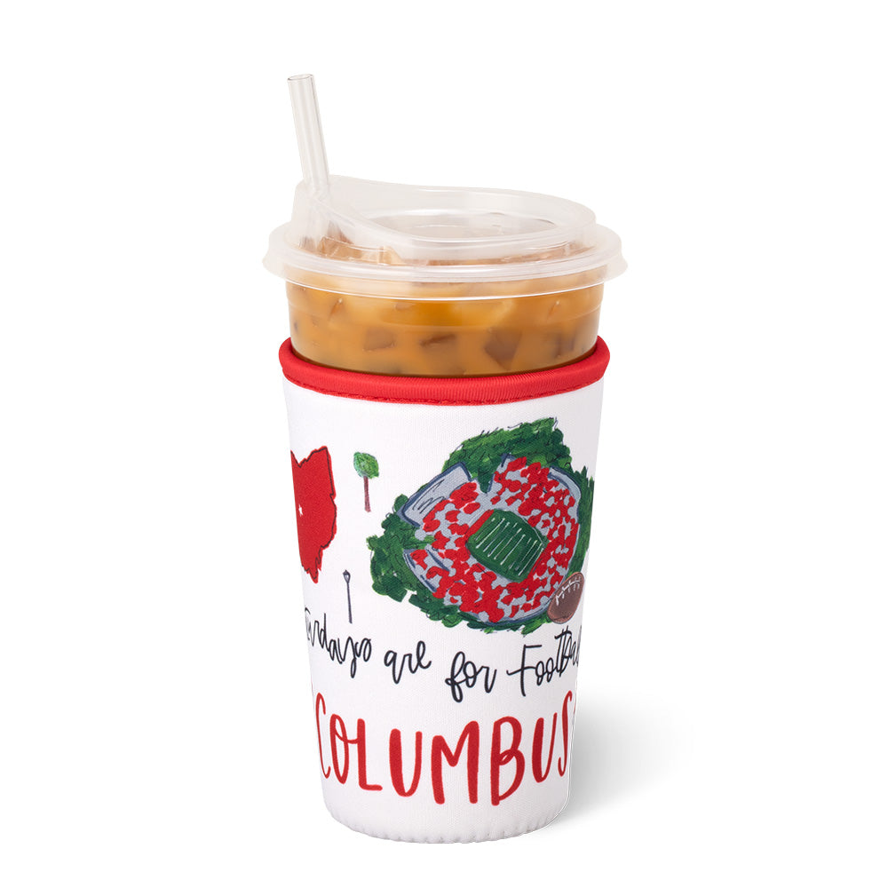 Saturdays in Columbus Medium Iced Cup Coolie
