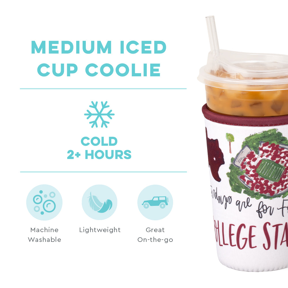Saturdays in College Station Medium Iced Cup Coolie